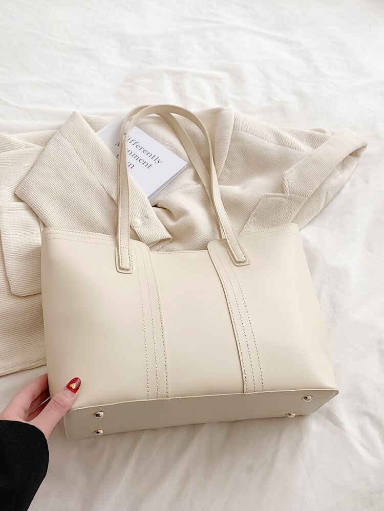 Fashion Large Capacity Solid Color Women's Tote Bag Shoulder Bag Shopping Bag For Going Out To Shopping Malls In Saudi Arabia For Traveling To Work And Commuting. Suitable For Young Women, College Students, Working White-Collar Workers, Gifts, Young Girls, Shopping, Vacation, Easy To Carry, Leisure And Vacation, Business Casual Woman Bag Perfect For Office Business And Work, Work Bag Women, Ideal For Everyday Elegance & Special Occasions, Eye-Catching Work Bags For Women