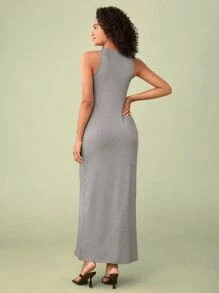 SHEIN BASICS Vestido tank unicolor