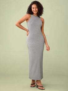 SHEIN BASICS Vestido tank unicolor