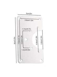 1pc Stainless Steel Door Hinge With 6pcs Screw - Silver - View 5