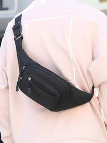 1 件大容量多功能男士单肩胸腰包，适合外出旅行男士包斜挎包腰包腰包返校学生学校用品夏季多口袋胸包万圣节男士礼物秋季圣诞节尖叫男士包腰包旅行包男士斜挎包冬季圣诞礼物