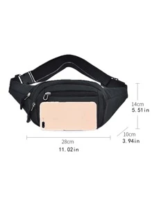 1 件大容量多功能男士单肩胸腰包，适合外出旅行男士包斜挎包腰包腰包返校学生学校用品夏季多口袋胸包万圣节男士礼物秋季圣诞节尖叫男士包腰包旅行包男士斜挎包冬季圣诞礼物