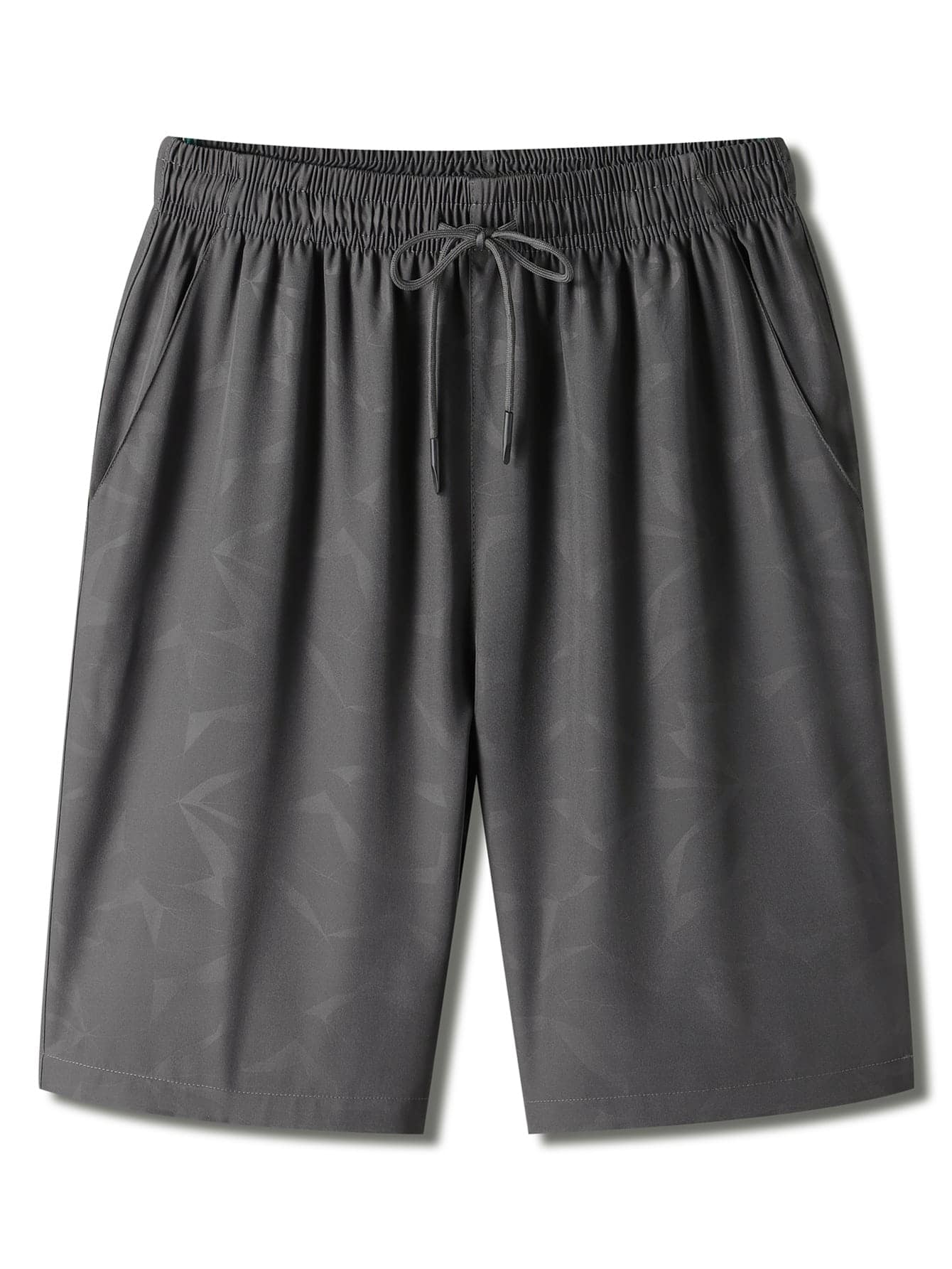 Manfinity Sport Corelite Boyfriend Style Men Geo Print Sports Shorts - Dark Grey - View 1