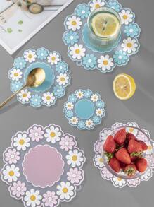 1 miếng đệm cách nhiệt họa tiết hoa ngẫu nhiên - Nhiều màu - Xem 6