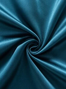 海軍藍單片窗簾,極簡織物臥室和客廳單面板遮光窗簾 - 藏蓝色 - 查看 8