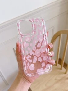 Valentines Pink Leopard Anti-Fall Phone Case Waterproof Shockproof Scratch Resistant,International Version, Not The Domestic Version - Multicolor - View 2