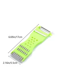 1入組隨機顏色多功能蔬菜削皮刀，蔬菜水果工具，廚房用品，切割器，食品，沙拉，裝飾，收納，派對，生日必備