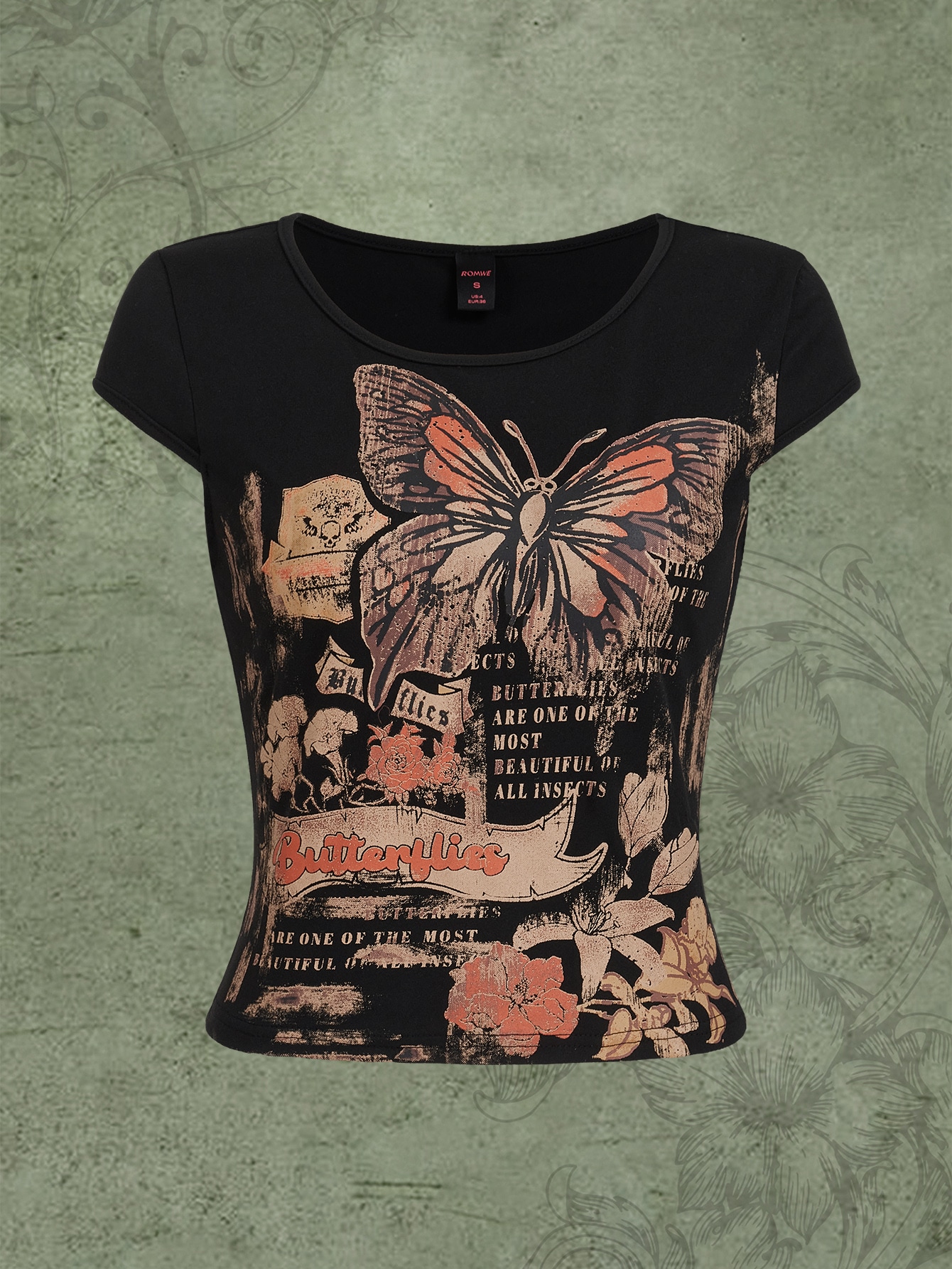 Butterfly Slogan Tee