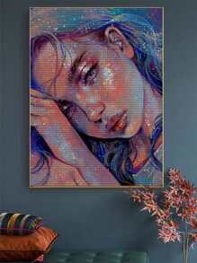 1set PMMA DIY Diamond Painting Without Frame, Modern Figure Graphic DIY Diamond Painting For Home