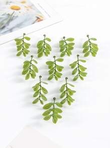 20/60片人造绿叶，情人节礼物，DIY蛋糕装饰，糖果盒，生日派对装饰，婚礼花束，家居装饰，餐厅，卧室，窗台，花瓶填充物，情人节，新年装饰，户外花园，返校季 - 彩色 - 查看 5