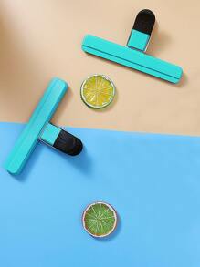 1入組塑膠食品密封夾,現代雙色多功能密封夾適用於餐飲 - 薄荷藍 - 查看 3