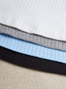 SHEIN EZwear 4入組羅紋針織吊帶上衣