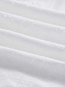 Muchica Áo khoác và áo lót dành cho xe tăng nữ Tranh thêu màu trơn Giải trí - trắng - Xem 4