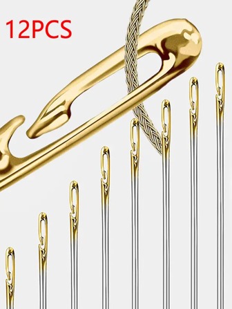 1set Stainless Steel Sewing Needle, Modern Sewing Needle Set For Home