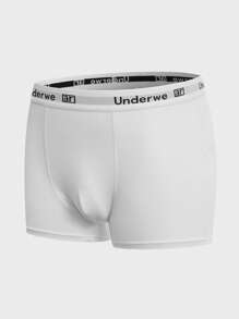 Men 5pcs Letter Graphic Boxer Brief - Multicolor - View 4