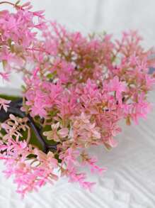 1 cây nhựa nhân tạo, cây giả Cottagecore cho bữa tiệc - Hồng - Xem 4