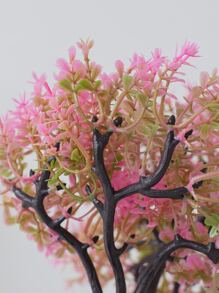 1 cây nhựa nhân tạo, cây giả Cottagecore cho bữa tiệc - Hồng - Xem 7