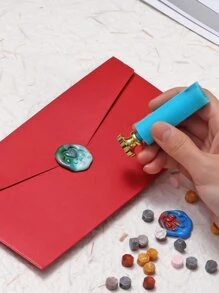 1pc Paw Design Wax Seal Stamp Head - Gold - View 3