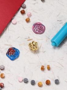 1pc Paw Design Wax Seal Stamp Head - Gold - View 1