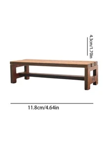 1pc ABS Decoration Craft, Modern Bench Design Decoration Object For Home - Brown - View 6