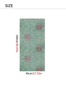 1pc Pink Floral Pattern Wallpaper For Walls - Multicolor - View 2