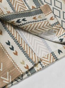 Manfinity RSRT Hombres Camisa con estampado geométrico sin camiseta - Multicolor - Ver 6