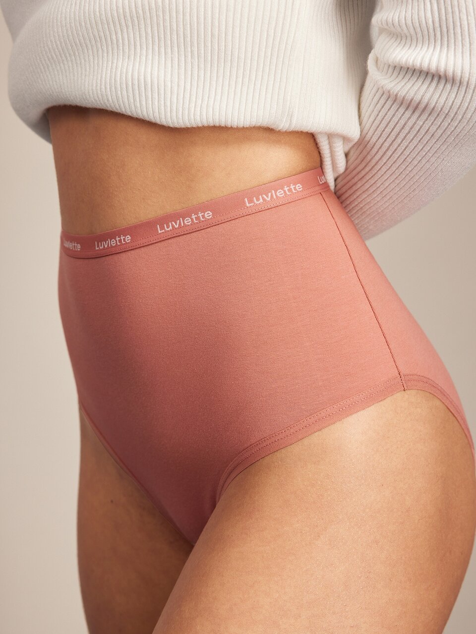 3-Pack High Rise Cotton Briefs Women Underwear Panties Set-Earthy Tones