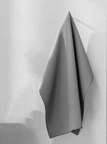 1入組漢字圖案清潔布現代纖維加厚吸水家用清潔抹布 - 灰色 - 查看 4