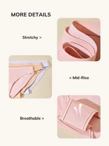 LUVLETTE 3入組套中腰棉比基尼