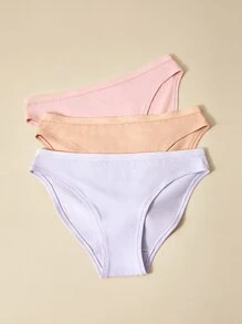 LUVLETTE 3入組套中腰棉比基尼