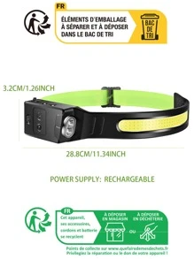 1pc Silicone Headlamp - Multicolor - View 3