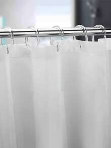 12pcs PVC Shower Curtain Hook, Modern Clear Shower Curtain Ring For Bathroom - Clear - View 4