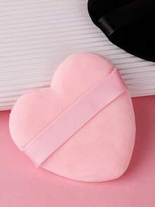 2pcs Heart Shaped Makeup Puff - Multicolor - View 2