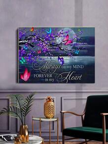 1set PMMA DIY Diamond Painting, Modern Butterfly Pattern DIY Diamond Unframed Painting For Home - Multicolor - View 1