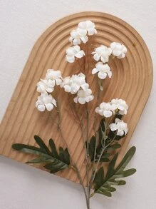 2pcs Plastic Artificial Flower, Modern Artificial Flower For Home - White - View 7