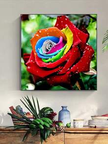 1set PMMA DIY Diamond Painting, Modern Flower Pattern DIY Diamond Unframed Painting For Home - Multicolor - View 3
