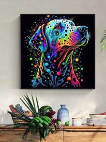 小狗樣式DIY無邊框水鑽繪畫 - 彩色 - 查看 1