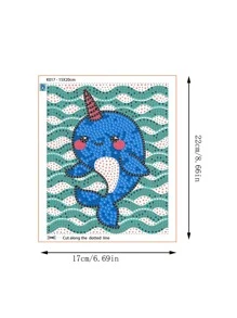 Cartoon Graphic DIY Diamond Painting Without Frame - Multicolor - View 6