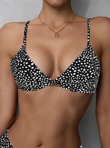 夏季斑点狗三角比基尼上衣