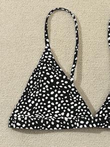 夏季斑点狗三角比基尼上衣