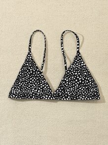 夏季斑点狗三角比基尼上衣