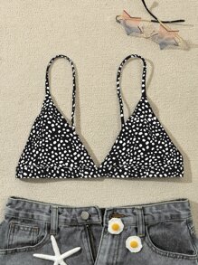 夏季斑点狗三角比基尼上衣