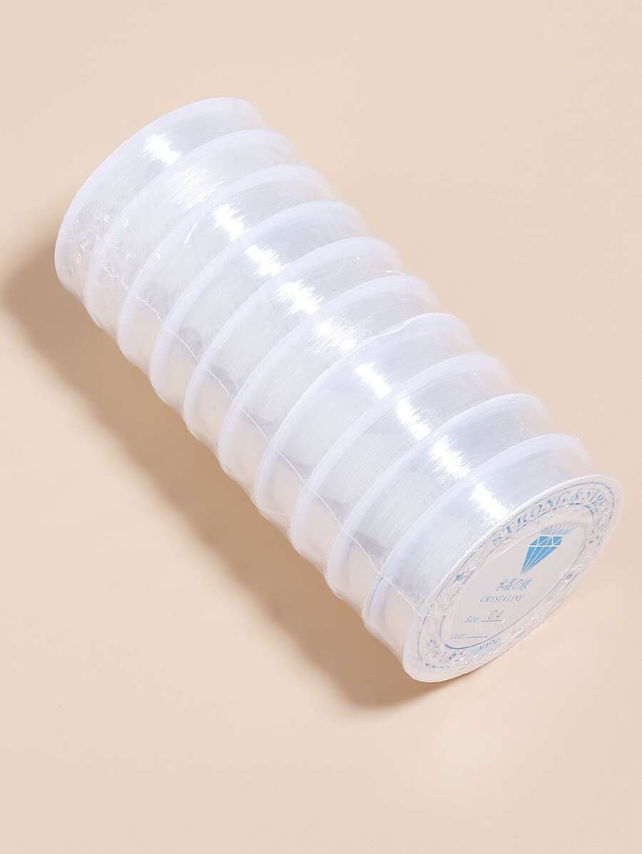 1 cuộn dây đàn hồi pha lê để làm vòng tay trang sức và kết hạt - Trong sáng - Xem 1