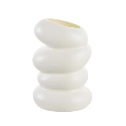 1/2 pièces Vase à fleurs en plastique, décoration d'intérieur simple et multifonctionnelle, vase en verre