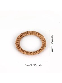 10入組木頭餐巾環