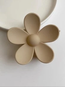 1 cái kẹp tóc thiết kế hoa thời trang cho nữ - Màu be - Xem 2