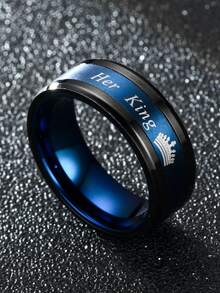 Vòng họa tiết chữ cái nam - Màu xanh lam - Xem 5