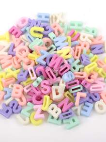 100 Chiếc Acrylic Bảng Chữ Cái Quyến Rũ Mặt Dây Chuyền Cho DIY Vòng Cổ Trang Sức Làm Kính Mắt Dây Thủ Công Phát Hiện Phụ Kiện (Chữ Cái Ngẫu Nhiên) - Nhiều màu - Xem 5