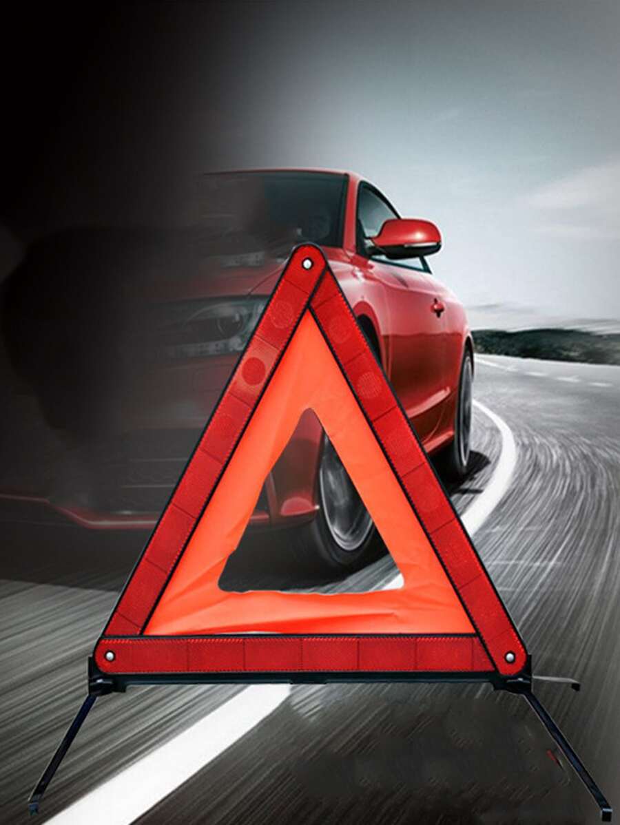 1 pieza de coche triángulo Señal de advertencia - Rojo - Ver 1