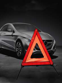 1 pieza de coche triángulo Señal de advertencia - Rojo - Ver 3